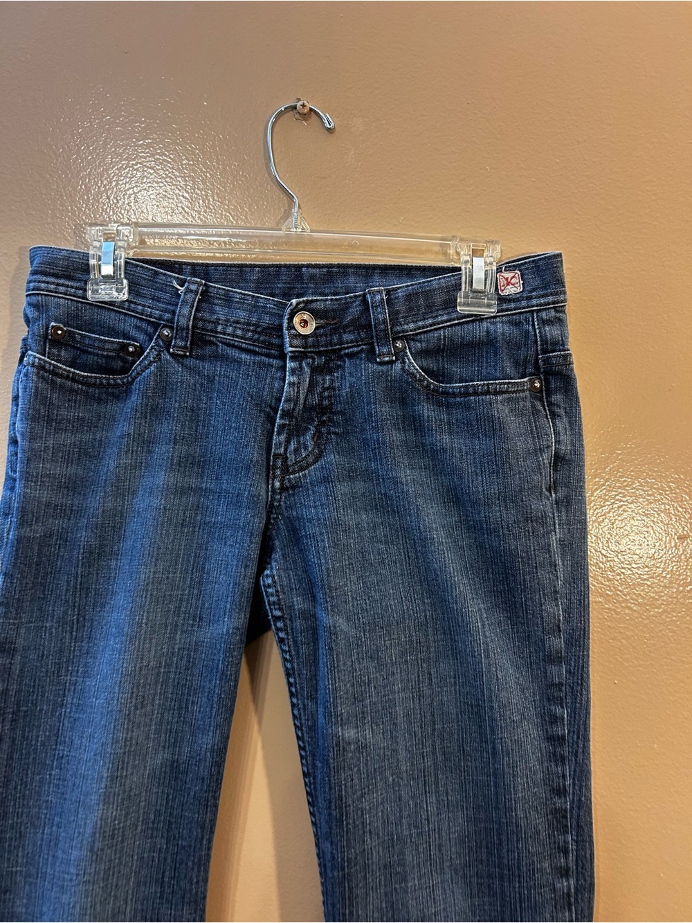 Women's Dark Blue Flare Jeans - Classic Stretch Fit